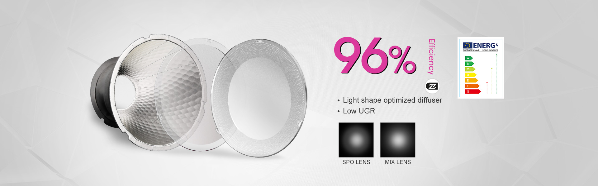 aluminum reflector, plastic reflector, lens